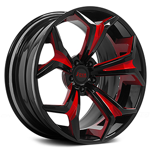 black rims with red trim black rims with red trim