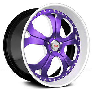 black and purple rims