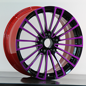 magenta and black wheel