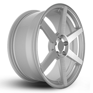 brushed aluminum rims