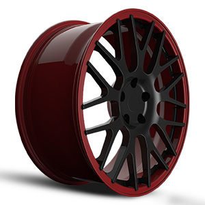 dark red rims dark red rims