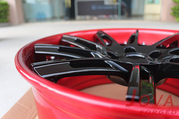 red and black rims red and black rims