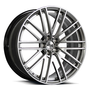 black and silver wheels