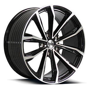 Black automotive rims