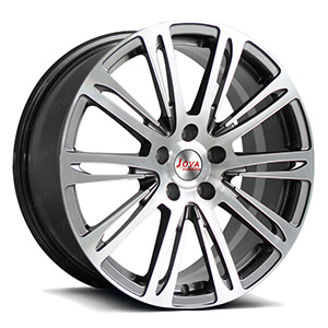 black automotive wheels