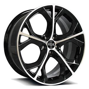 machined black wheels