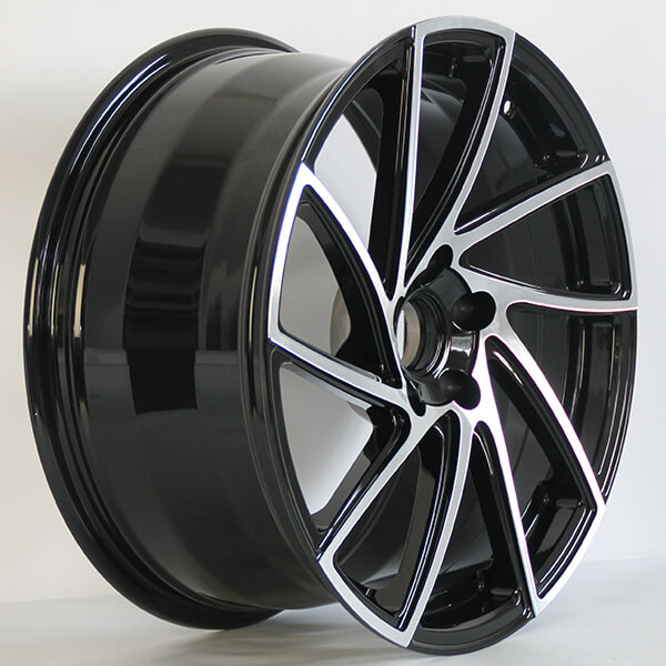 black machined rims wholesale