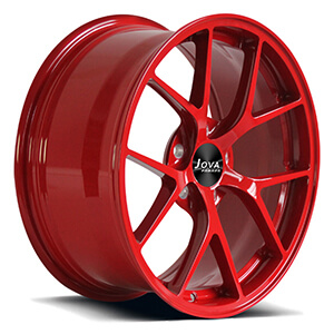 mustang red rims
