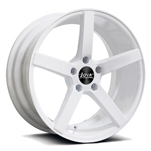 white mustang rims