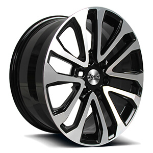 black staggered rims
