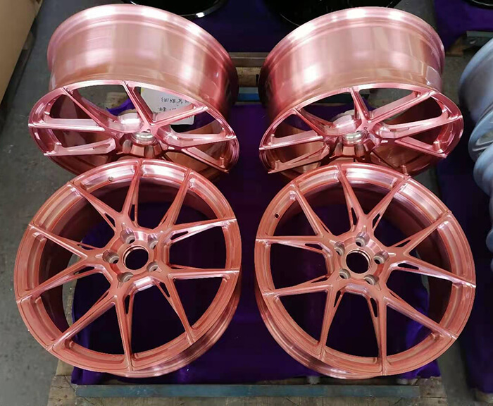 rose gold rims