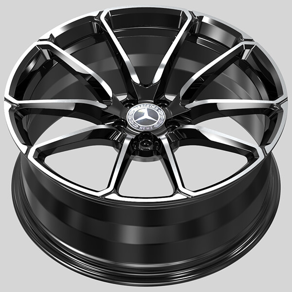 black car rims