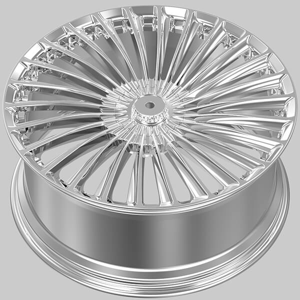 polished aluminum rims