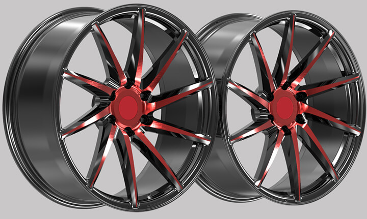 black and red rims black and red rims