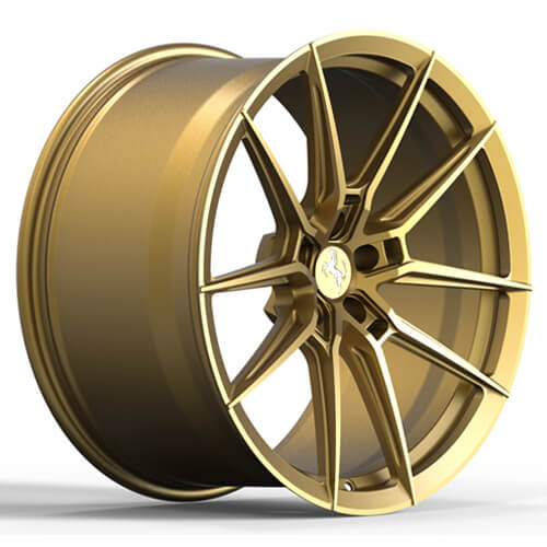 ferrari gold rims