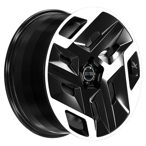 black range rover wheels