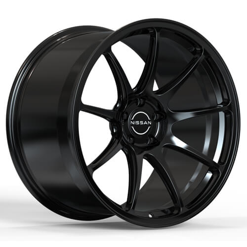 black nissan rims