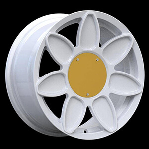 white custom wheels